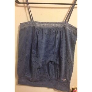 COPY - Hollister Blue Polka Dot Top